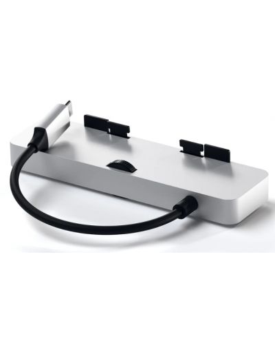 USB хъб Satechi - Aluminum Clamp Pro, 6 порта, USB-C, сребрист - 5