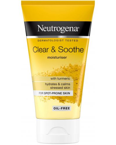 Neutrogena Clear & Soothe Хидратант за лице с куркума, 75 ml - 1