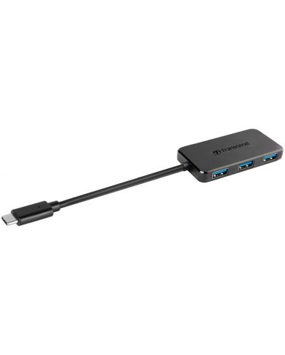 USB хъб Transcend - HUB2C, 4 порта, черен - 3
