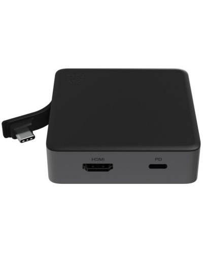 USB хъб ZAGG - Accessory 4 Pro Hub, 4 порта, USB-C, Grey Black - 2