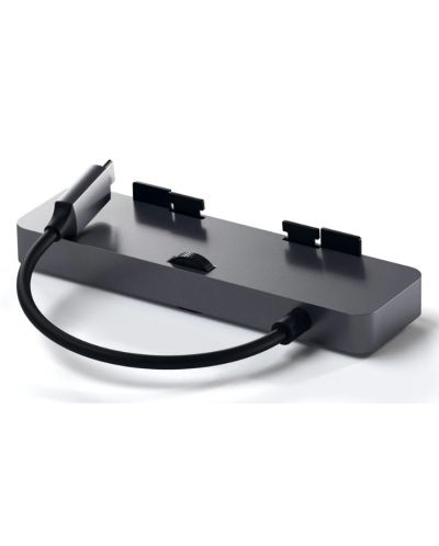 USB хъб Satechi - Aluminum Clamp Pro, 6 порта, USB-C, сив - 4