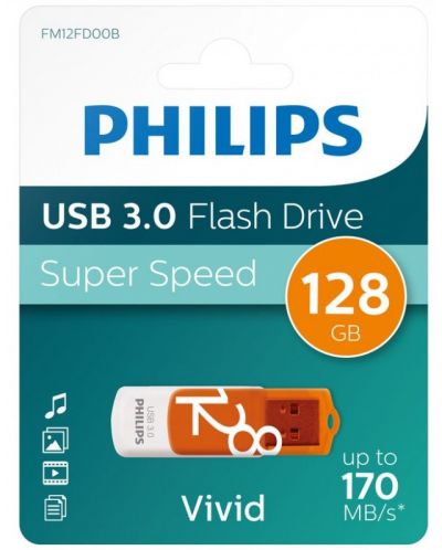 Флаш памет Philips - Vivid, 128GB, USB 3.0 - 1