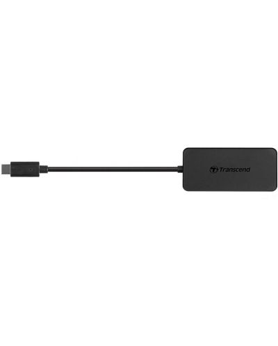 USB хъб Transcend - HUB2C, 4 порта, черен - 2