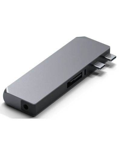 USB хъб Satechi - Aluminium Pro Hub Mini, 6 порта, USB-C, сив - 3
