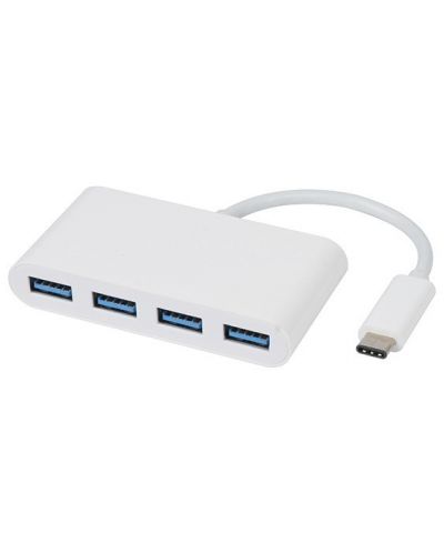 USB хъб Vivanco - 34292, 4 порта, USB-C, бял - 1