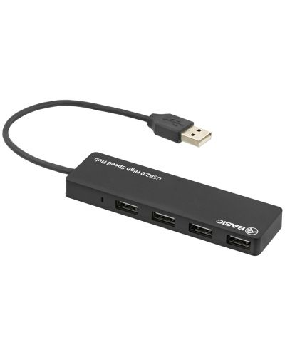 USB хъб Tellur - TLL321041, 4 порта, черен - 2