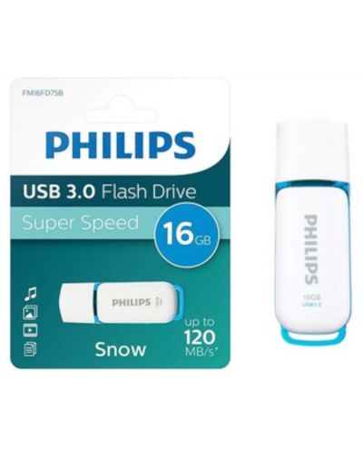 Флаш памет Philips - Snow, 16GB, USB 3.0 - 1