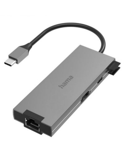 USB-C хъб Hama - 200109, 5 порта, сив - 3