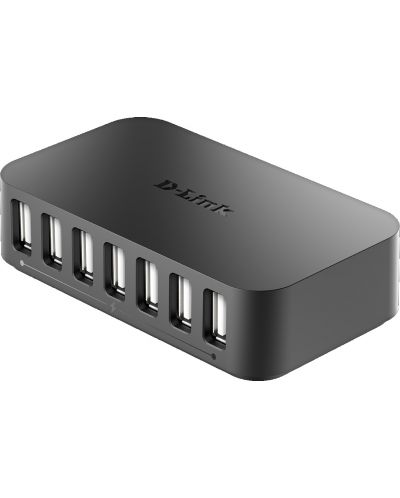 USB хъб D-Link - DUB-H7, 7 порта, USB2.0, черен - 2