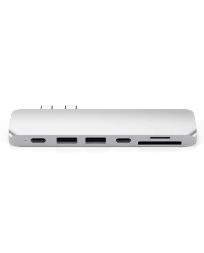 USB хъб Satechi - Aluminium Pro, 6 порта, USB-C, MacBook Pro, сребрист - 7