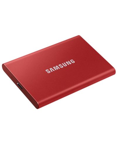 Външна SSD памет Samsung - T7, 1TB, 2.5'', USB 3.2, червена - 5