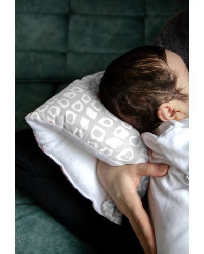 Възглавница за кърмене BabyJem - Multiway, 26 x 61 cm, сива - 3