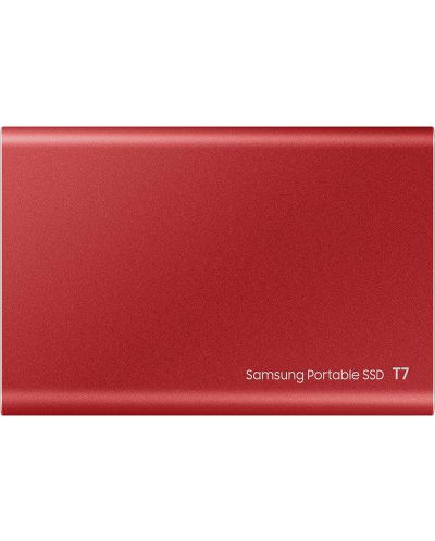 Външна SSD памет Samsung - T7, 500GB , 2.5'', USB 3.2, червена - 2