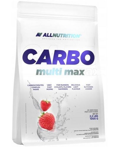 Carbo Multi Max, strawberry, 1000 g, AllNutrition - 1