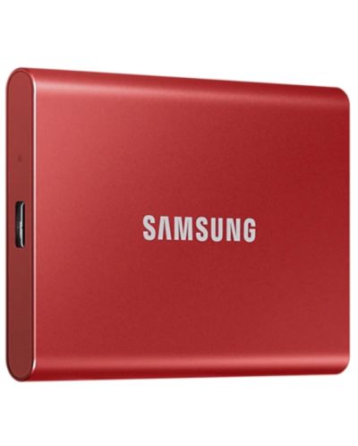 Външна SSD памет Samsung - T7, 1TB, 2.5'', USB 3.2, червена - 2