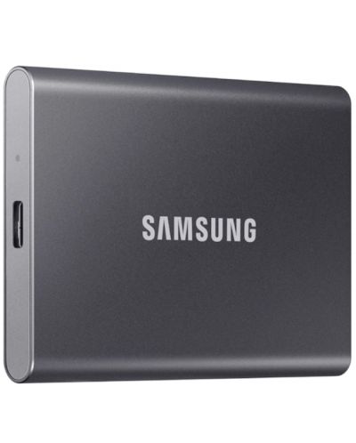 Външна SSD памет Samsung - T7 , 500GB, USB 3.2, сива - 1