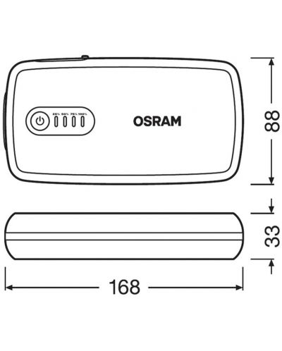 Външна батерия за стартиране на акумулатора Osram - BATTERYstart, OBSL300, 13000mAh - 7