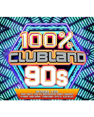 Various Artists - 100% Clubland 90s (4 CD)