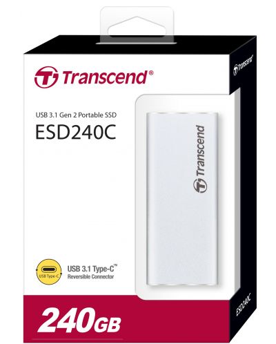 Външна SSD памет Transcend - ESD240C, 240GB, USB 3.1 - 3