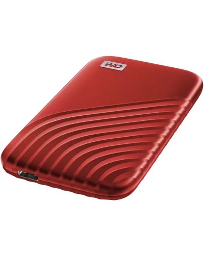 Външна SSD памет Western Digital - My Passport, 500GB, USB 3.2, червена - 4
