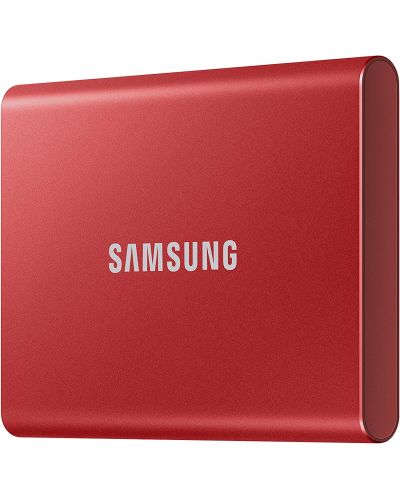 Външна SSD памет Samsung - T7, 500GB , 2.5'', USB 3.2, червена - 5