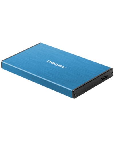 Външен HDD/SSD корпус Natec - Rhino Go, 2.5", USB 3.0, син - 3