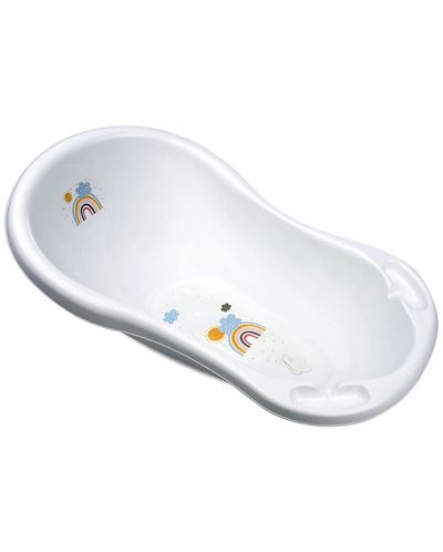 Вана с отвор за оттичане Lorelli - Rainbow, 84 cm, White - 1