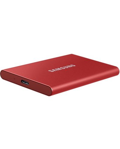 Външна SSD памет Samsung - T7, 500GB , 2.5'', USB 3.2, червена - 3