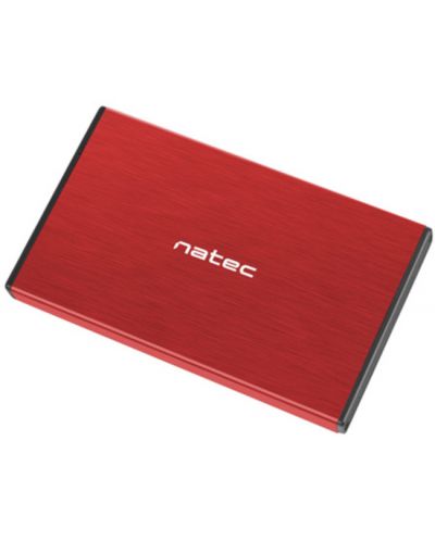 Външен HDD/SSD корпус Natec - Rhino Go, 2.5", USB 3.0, червен - 4