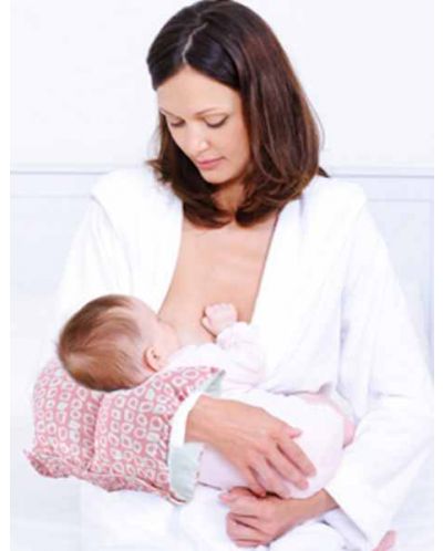 Възглавница за кърмене BabyJem - Multiway, 26 x 61 cm, розова - 3
