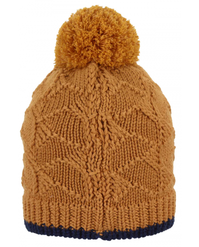 Вълнена зимна шапка с помпон Sterntaler - 53 cm, 2-4 години, жълта - 2