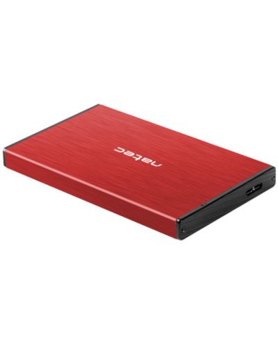Външен HDD/SSD корпус Natec - Rhino Go, 2.5", USB 3.0, червен - 5