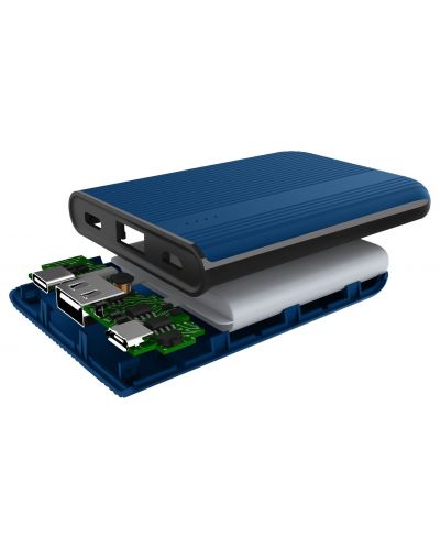 Портативна батерия Cellularline - PowerTank, 5000 mAh, синя - 3