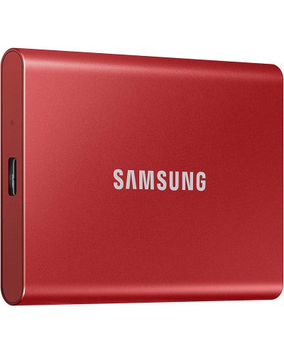 Външна SSD памет Samsung - T7, 500GB , 2.5'', USB 3.2, червена - 4