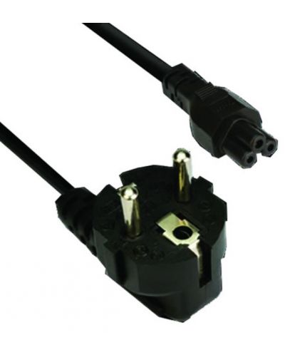 Захранващ кабел VCom - CE022, 3C, 1.5m, черен - 1