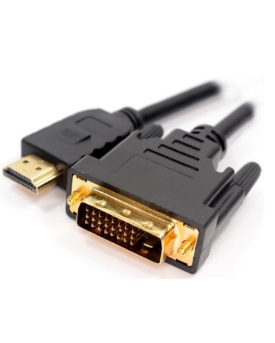 Кабел VCom - CG481G, DVI/HDMI, 3m, черен - 1