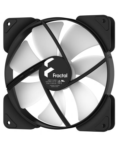 Вентилатор Fractal Design - Aspect 14 RGB, 1000prm, 140 mm, черен - 3