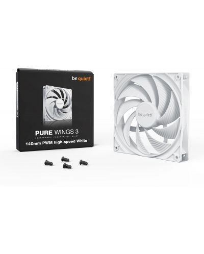 Вентилатор be quiet! - Pure Wings 3 PWM high-speed White, 140 mm - 4