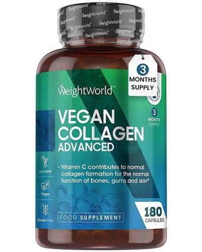 Vegan Collagen Advanced, 180 капсули, Weight World - 1