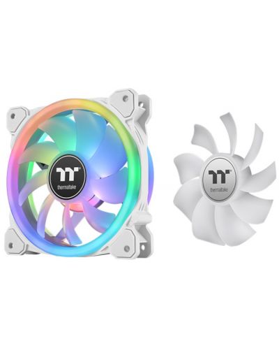 Вентилатори Thermaltake - SWAFAN 12 RGB PE, 120 mm, 3 броя, бели - 1