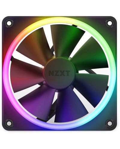 Вентилатор NZXT - F140 RGB Black, 140 mm, RGB - 1