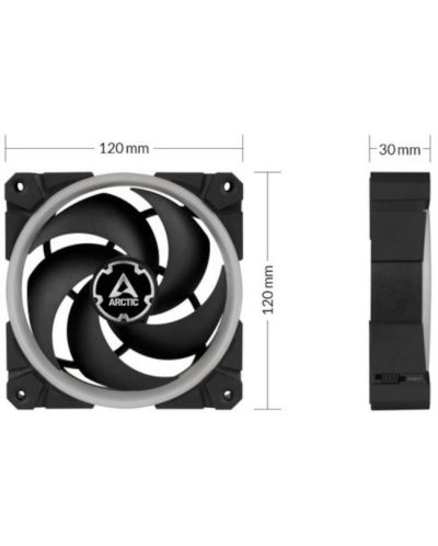 Вентилатори Arctic - BioniX P120 A-RGB, 120 mm, 3 броя - 7