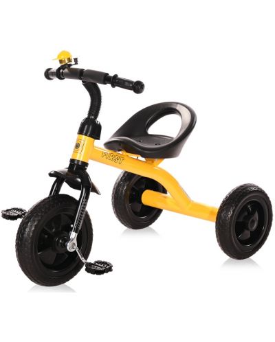 Велосипед-триколка Lorelli - First, жълт и черен - 1