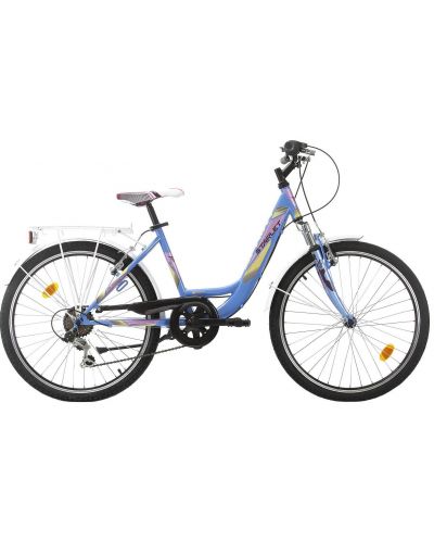 Детски велосипед със скорости SPRINT - Starlet, 24", 381 mm, син - 1