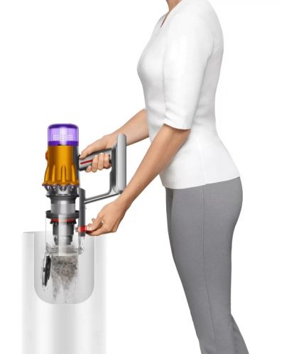 Вертикална прахосмукачка Dyson - V12 Absolute SV46, HEPA, жълта/сива - 7