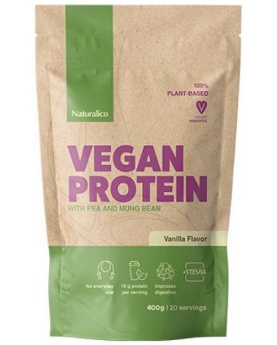 Vegan Protein, ванилия, 400 g, Naturalico - 1