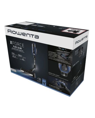Вертикална прахосмукачка Rowenta - XForce Flex 12.60 Aqua, RH98C8WO, синя - 8