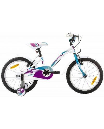 Детски велосипед SPRINT - Alice, 18", 210 mm, лилав/бял - 1