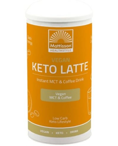 Vegan Keto Latte, бадем, 200 g, Mattisson Healthstyle - 1