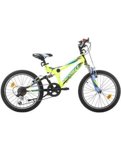 Детски велосипед със скорости SPRINT - Element FSP, 20", 320 mm, жълт - 1